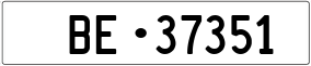 Trailer License Plate
